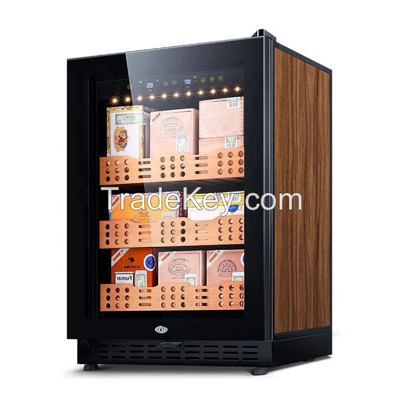 HOME COMMERCIAL REFRIGERATED CIGAR HUMIDOR CEDAR WOOD