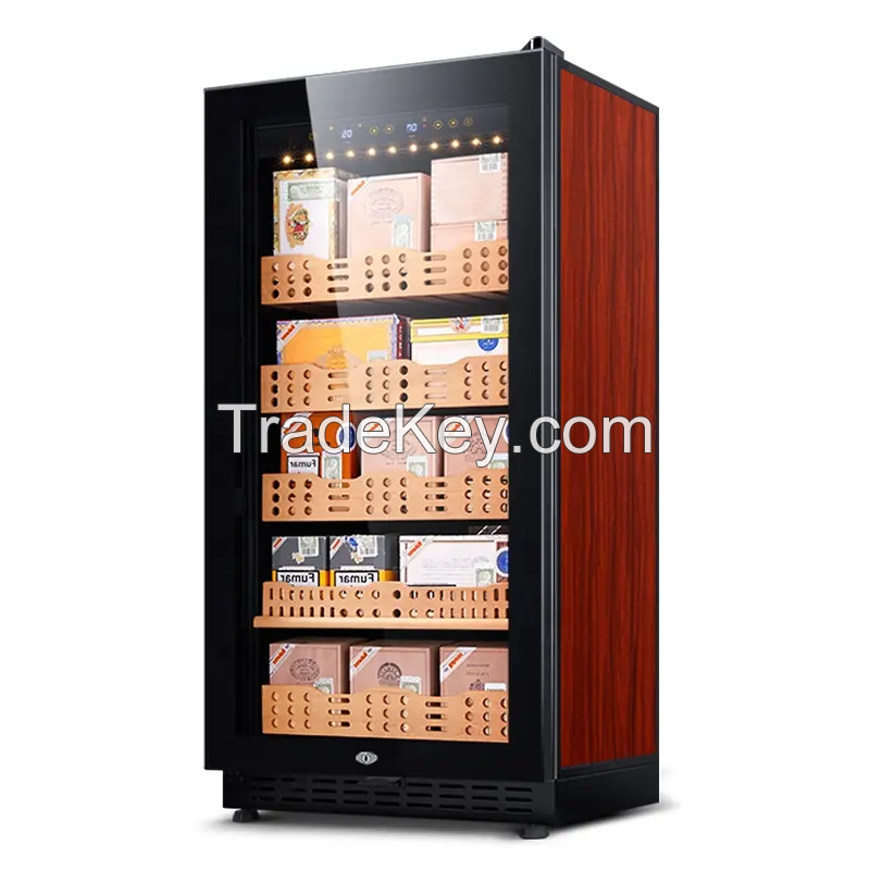 HOME COMMERCIAL REFRIGERATED CIGAR HUMIDOR CEDAR WOOD