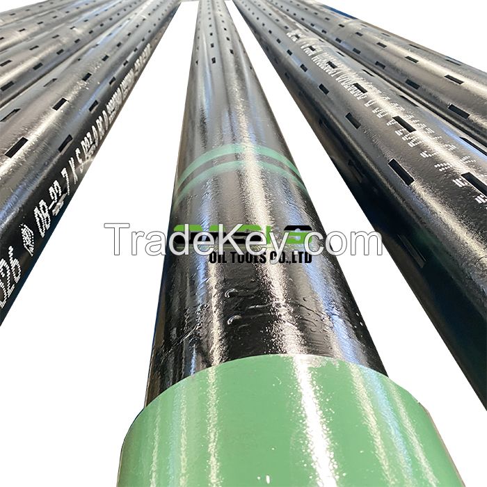 China customized OASIS stainless steel API J55/K55/N80 Slotted pipes  for oil well drilling