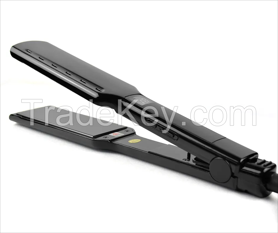 Wind Salon infrared Electric fast Professional LCD Ionic titanium hair straightener