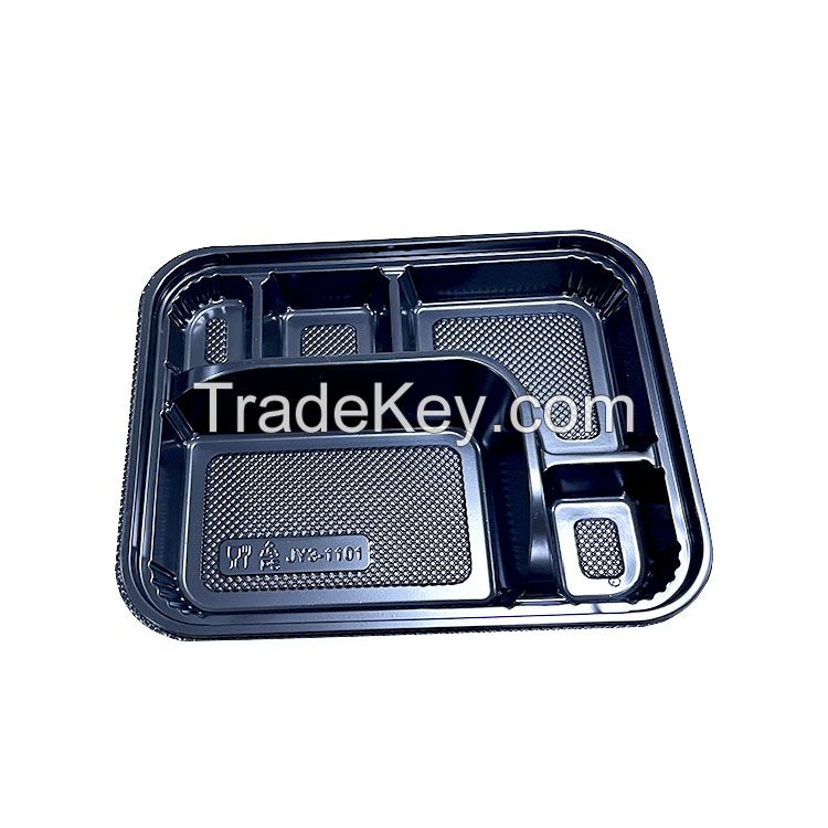 Black Plastuc Packaging Food Container