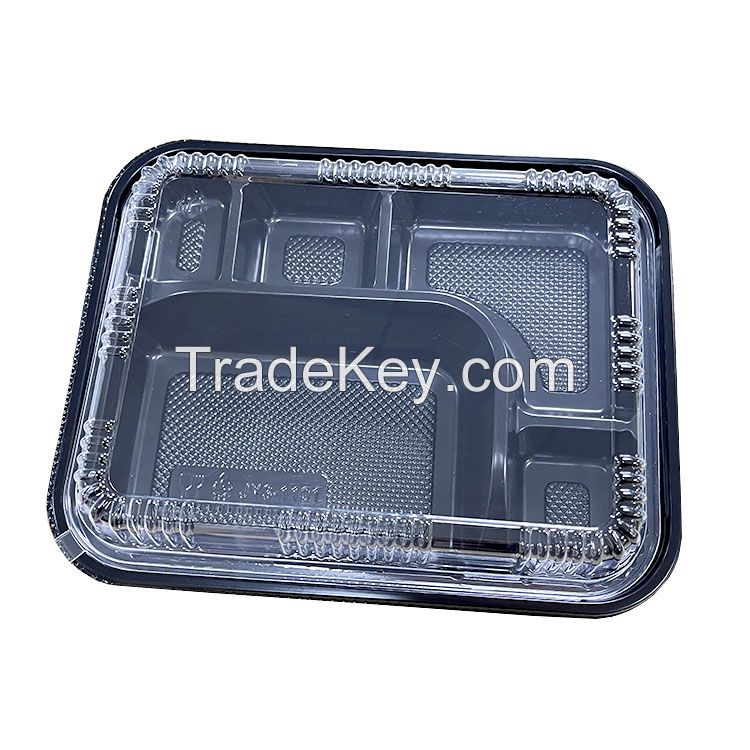 Black Plastuc Packaging Food Container