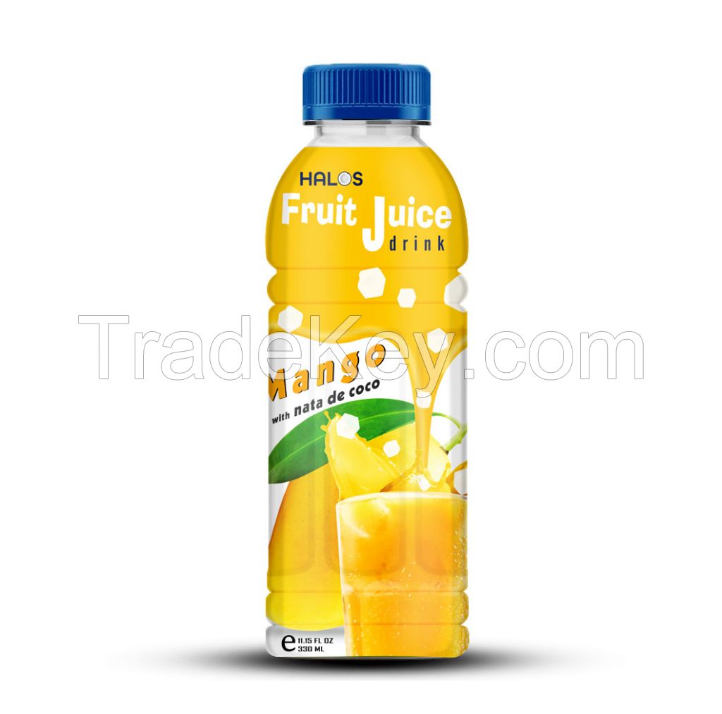 Halos nata de coco mix juice drinks packing 320ml pet bottles