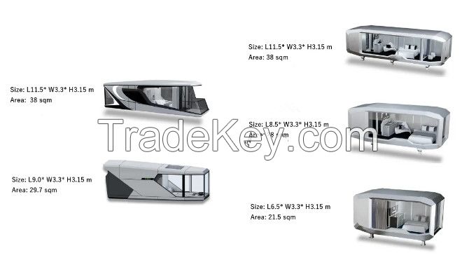 New Product Cabin Modern Elegant Design Prefab Container Home Capsule House