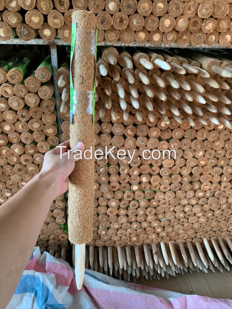 Coconut coir mats, flower pots, plant poles.