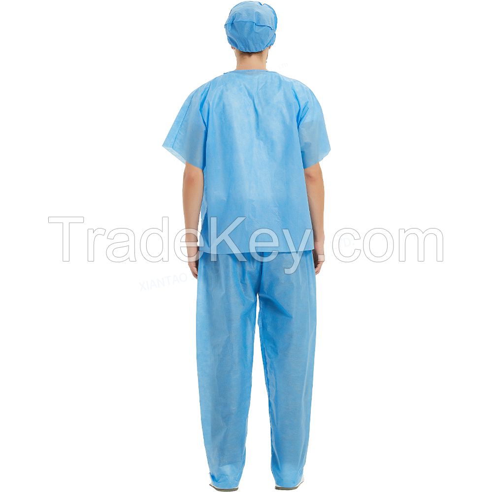 Wholesale High Quality Unisex Custom Scrubs Hospital Uniforms disposable sterilized sms surgical scrub suits