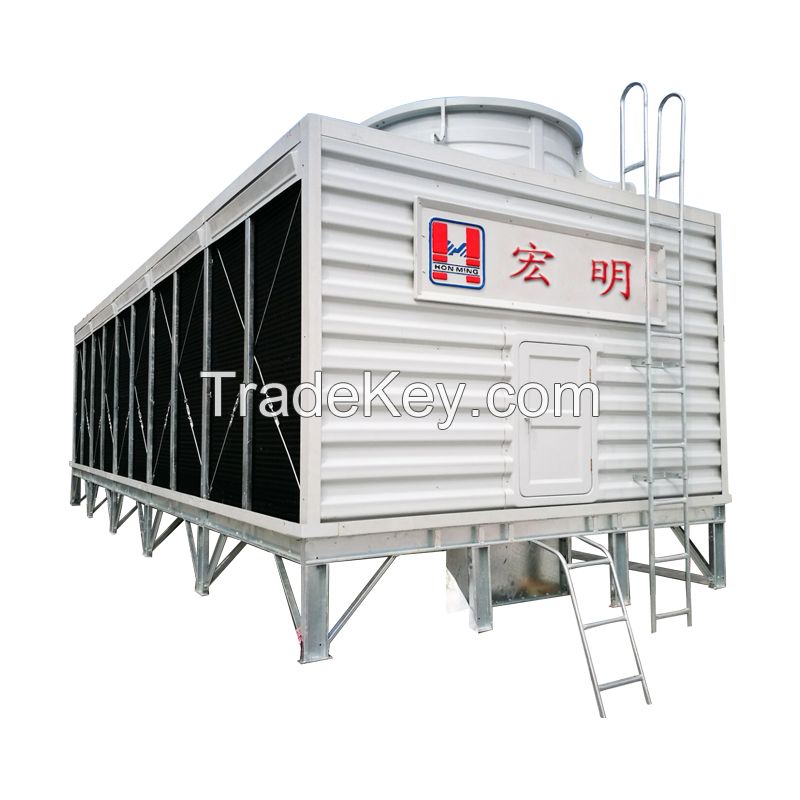 Square cross flow cooling tower