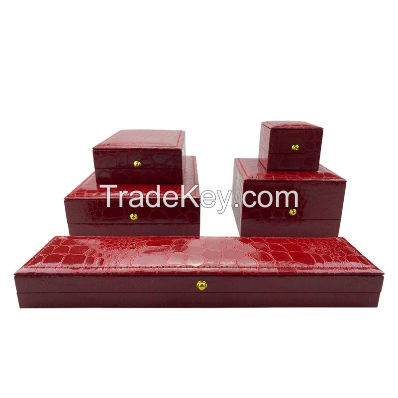 CROCODILE LEATHER PU CLASSIC JEWELRY BOX