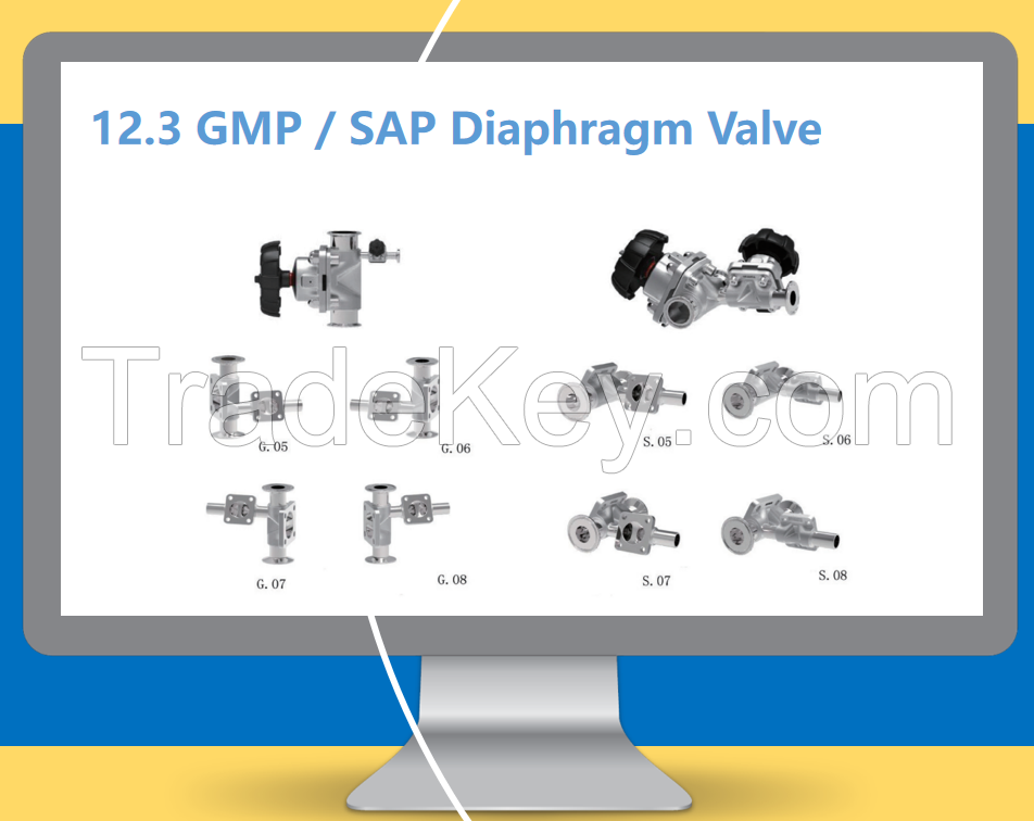 Sanitary Weir Diaphragm Valve