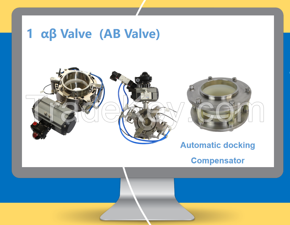 Aseptic powder valve ( AB valve, Split Butterfly Valve)