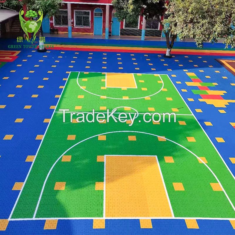 sports interlocking floor basketball floor