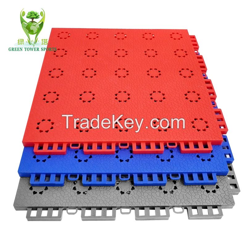  TPE Indoor Basketball Court Interlocking Floor Tiles Outdoor Sport Flooring