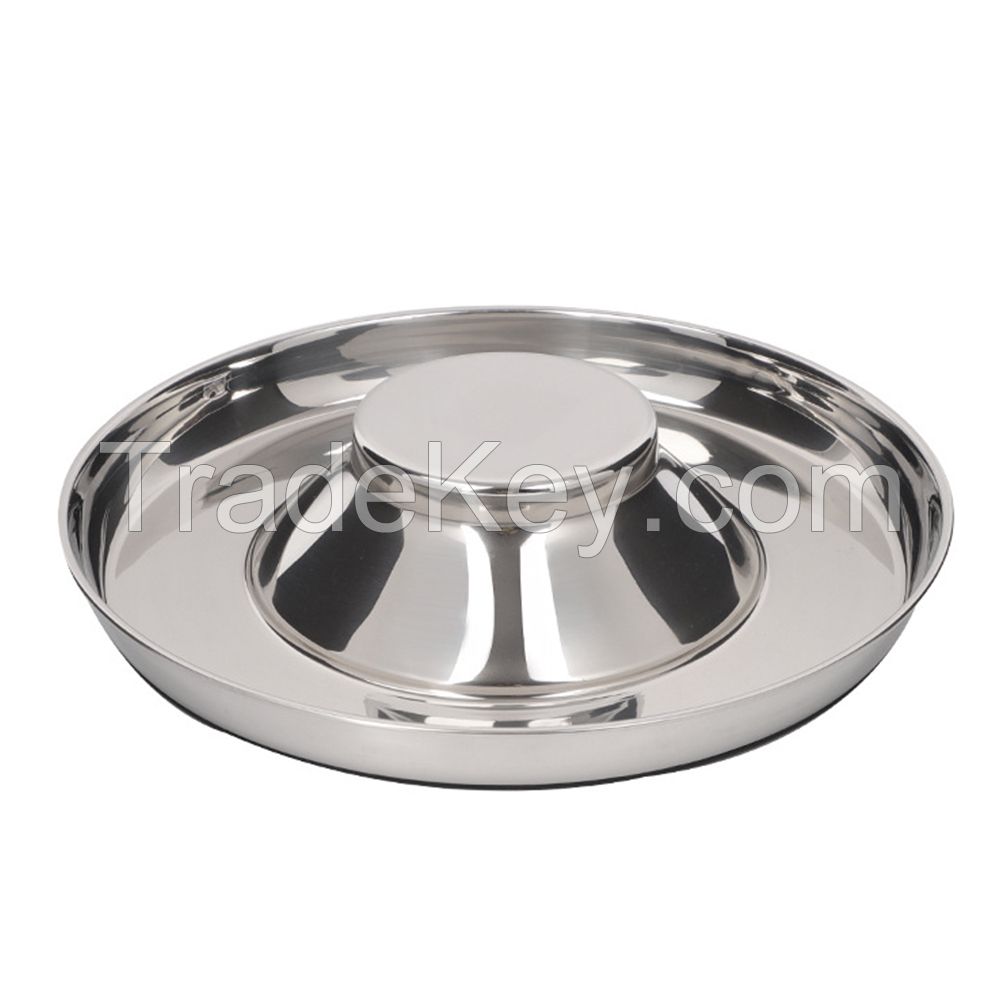 Wholesale dog bowl slow feeder stainless steel dog bowl