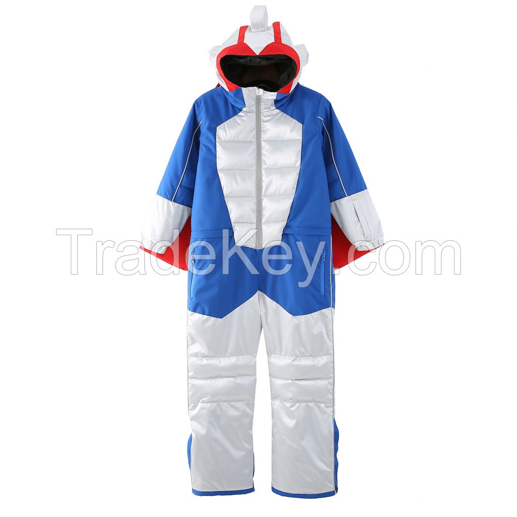 Commander Snowsuit with Cape Animal all in  one piece  Ski Suit