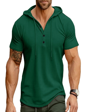 Short sleeve hoodie