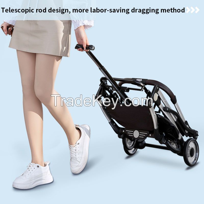 Bello wm01-t dog/cat pet stroller, aluminum alloy, foldable, detachable, towing telescopic rod,