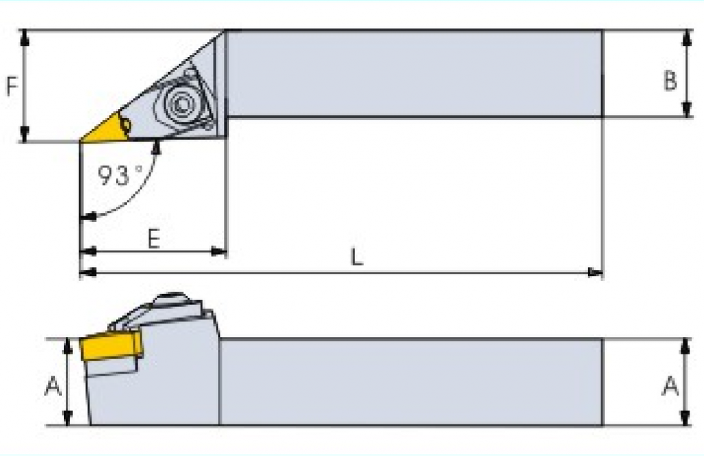 Turning tool holder BVJNR/L