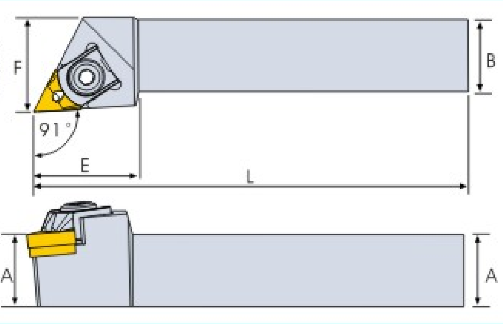 Turning tool holder BTGNR/L