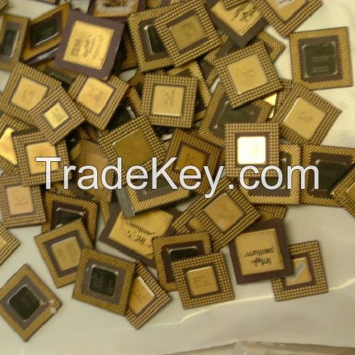 Intel 486 and 386 CPU Ceramic processors Scrap - CPU Ceramic Processor Scrap For Gold Recovery