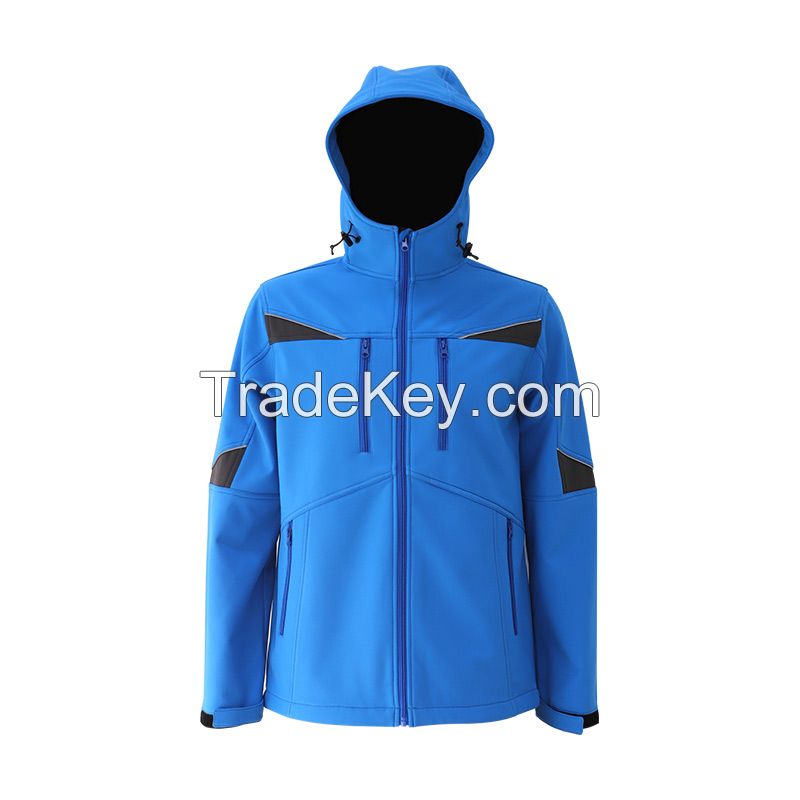 Autumn and Winter Fleece coat menâ²s middle-aged and young menâ²s Hooded Jacket fleece menâ²s work clothes