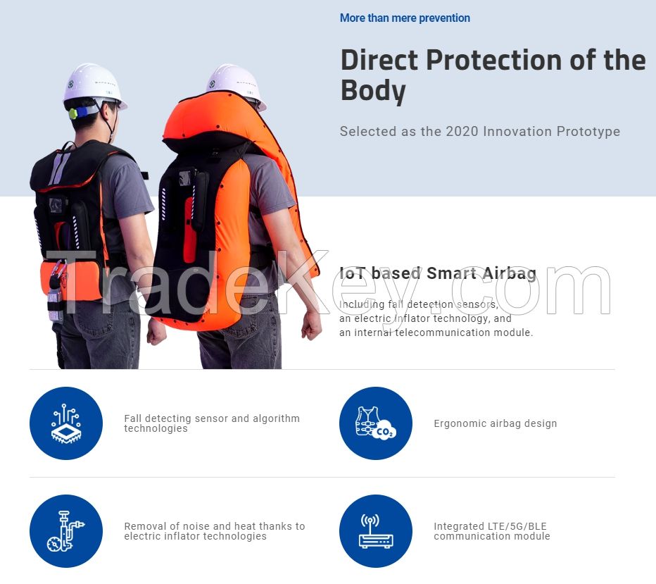 Smart Airbag Safewear Industrial Smart Airbag C3 Airbag Vest Fall Protection Suit Safety Vest