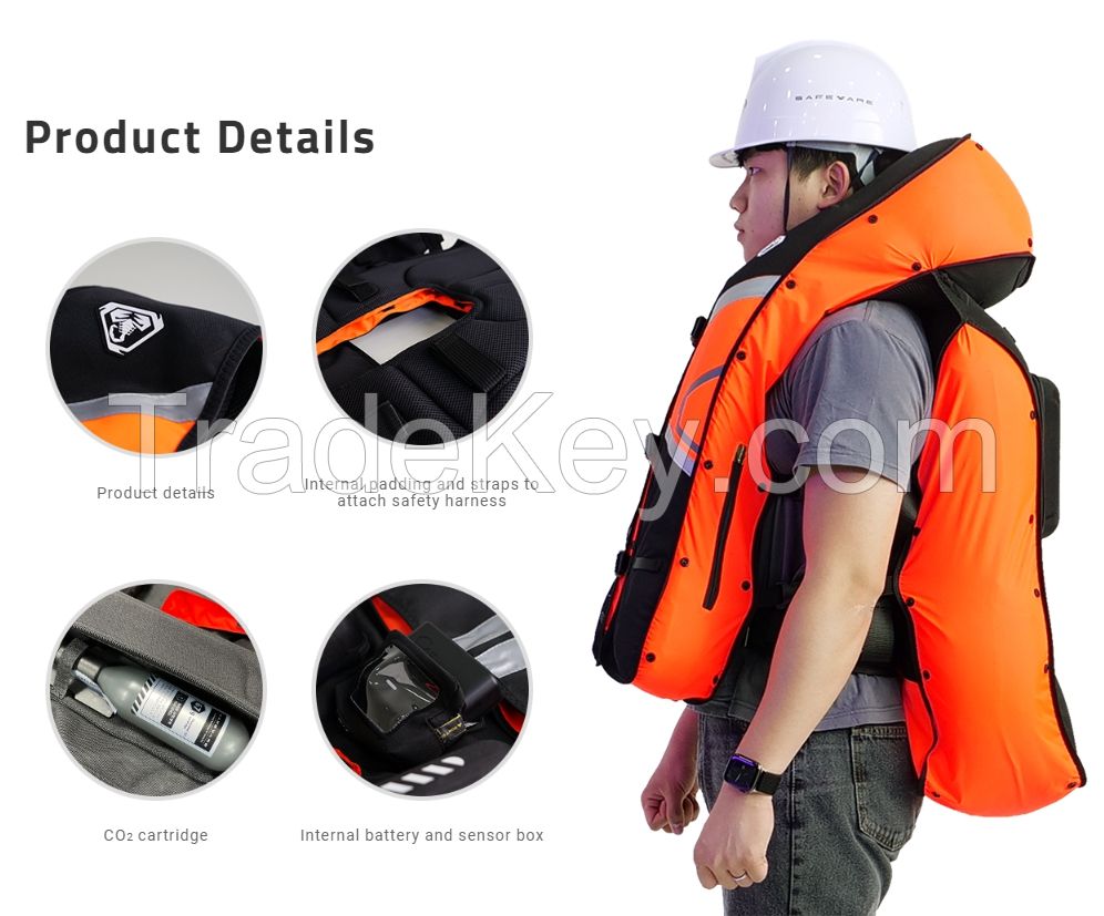 Smart Airbag Safewear Industrial Smart Airbag C3 Airbag Vest Fall Protection Suit Safety Vest