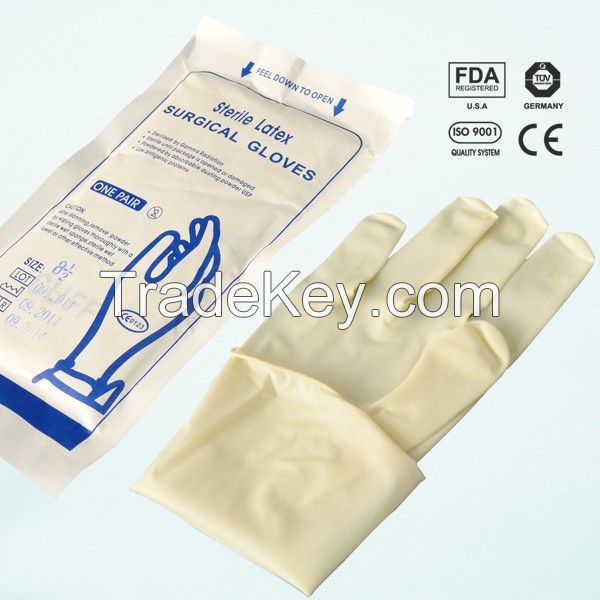 Disposable Sterile Surgical Latex Gloves