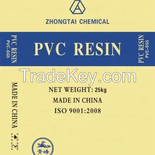 ZHONGTAI White powder polyvinyl chloride pvc resin SG3 SG5 SG8manufacturers