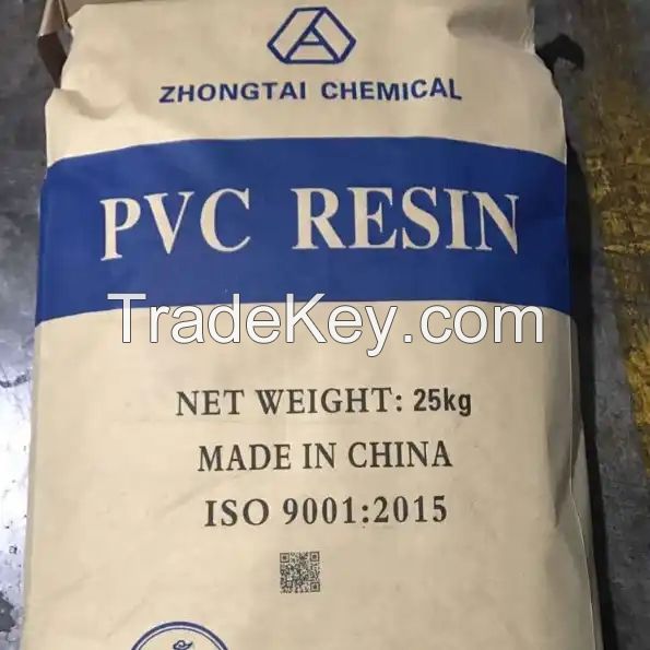 ZhongTai Brand PVC resin SG3 SG5 SG8 PVC Resin Powder K66 K67 K68