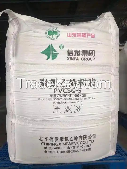 Erdos Junzheng Tianye Xinfa Factory Supply PVC Resin Sg5 K-Value K66-68