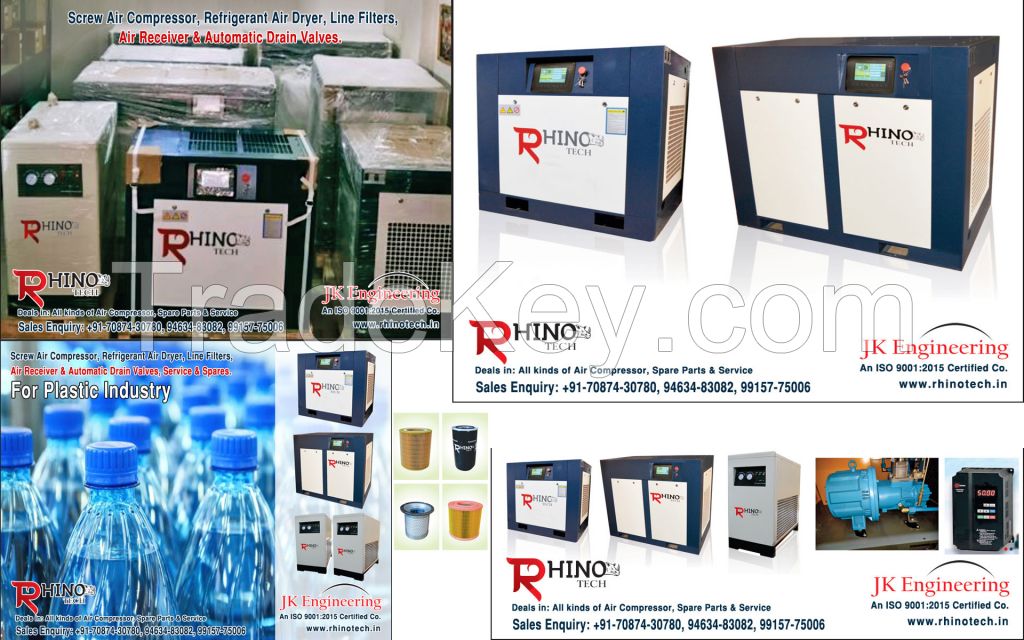 Air Compressor & Air Dryer for Power Plant manufacturers exporters in India Punjab Ludhiana 