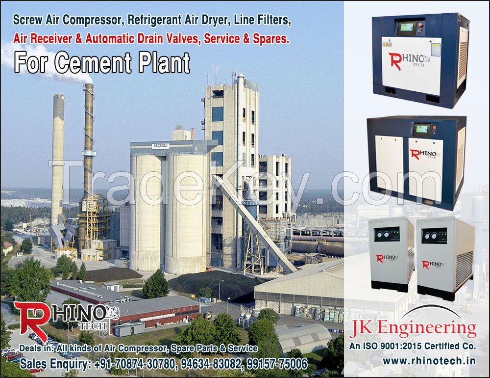 Air Compressor & Air Dryer for Power Plant manufacturers exporters in India Punjab Ludhiana 