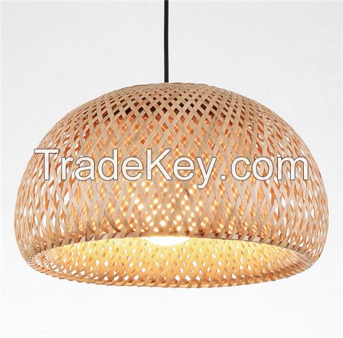 Vietnamese Wholesaler Bamboo Lampshade Pendant Light Woven Hanging Lamp Vietnamese Supplier