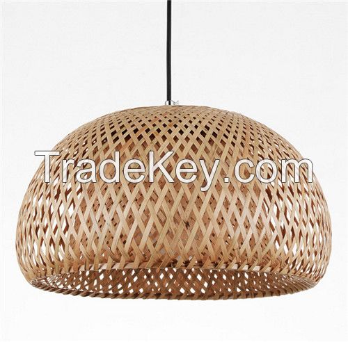 Vietnamese Wholesaler Bamboo Lampshade Pendant Light Woven Hanging Lamp Vietnamese Supplier