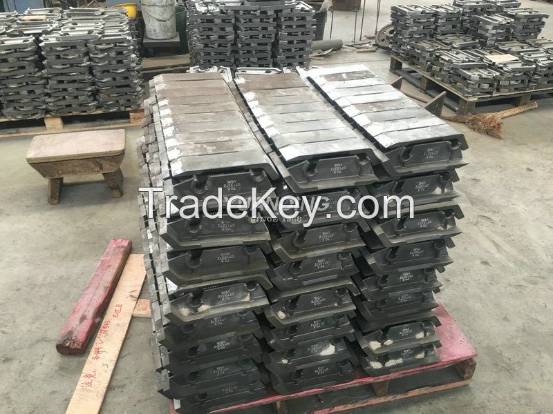 Incinerator grate block bars