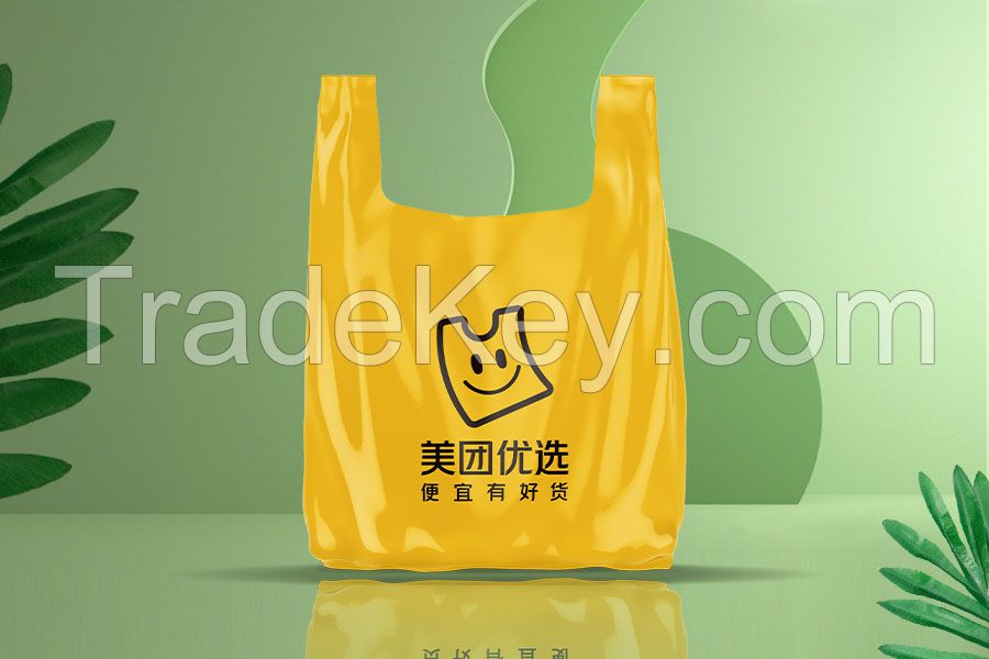 biodegradable / Compostable T-Shirt Shopping bags