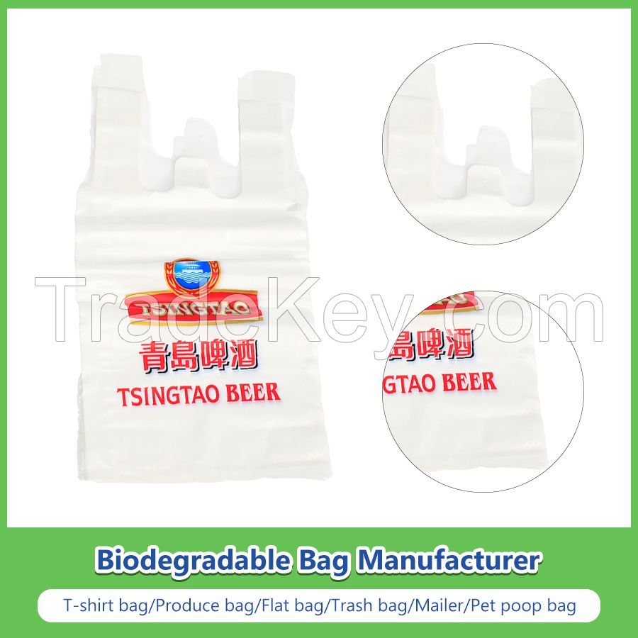 Cornstarch Home Compost Eco Friendly Compostable Biodegradable Packing Bags with Customized Logo Printed Wholesale