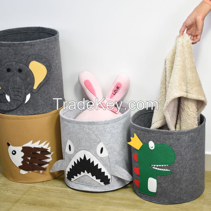 Felt storage basket Felt laundry bins