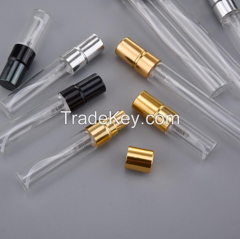 1000pcs Travel Portable 3ML 5ML 10ML Empty Glass Refillable Perfume Bottle With Aluminum Atomizer Free Shipping #DFF34