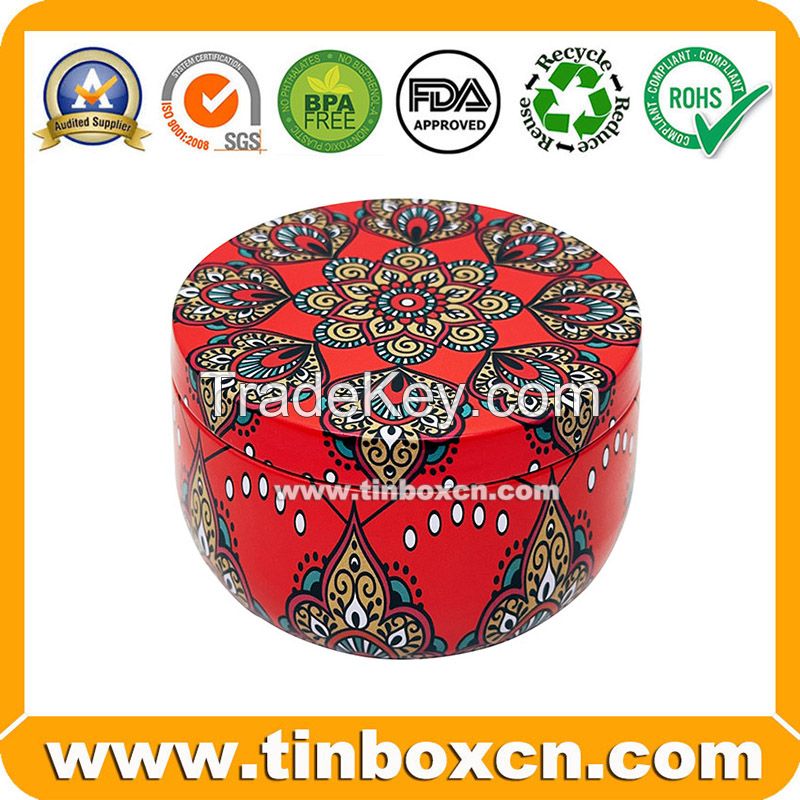 Custom 2.2/3.5/4.4/5/6 oz metal can travel candle tins from China supplier