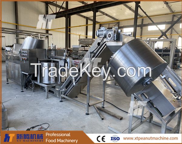 350kg/H Bean Peanut Frying Machine Cashew Automatic Frying Machine