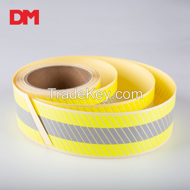 Fluo-Yellow/Orange Segmented Flame Retardant Warning Tape