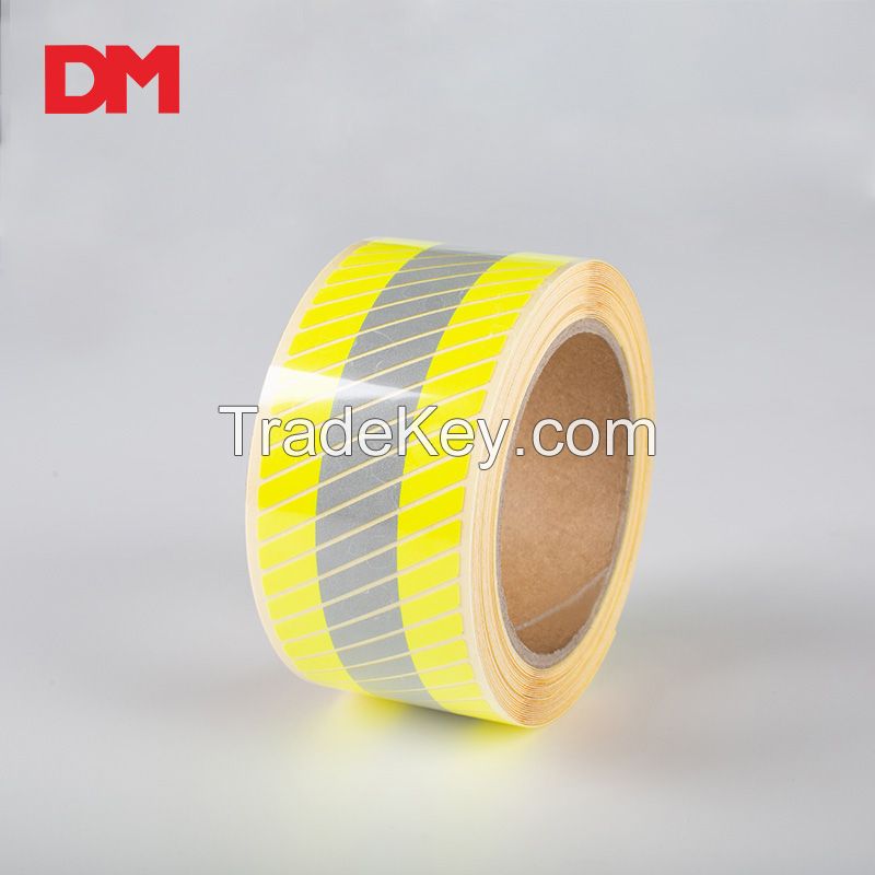 Fluo-Yellow/Orange Segmented Flame Retardant Warning Tape