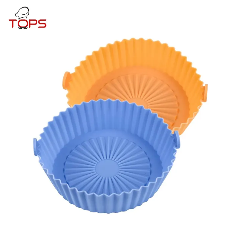 3-9.5 Inch Reusable Silicone Air Fryer Liner XL Size Food Safe Air Fryers Pot,Replacement for Air Fryer Paper Liners