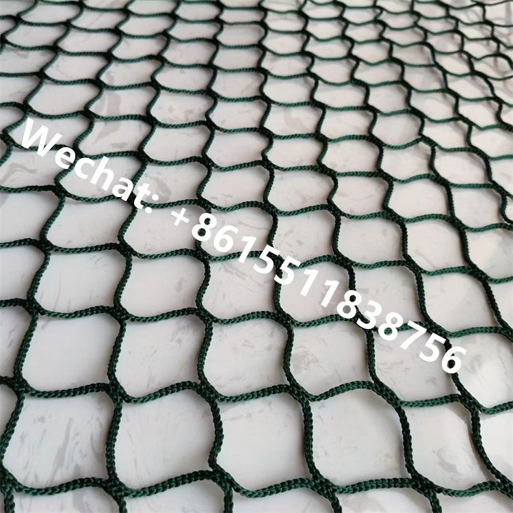 Custom Outdoor Polyester Knotless Net Golf Safety Netting Cricket Practice Net for Sport