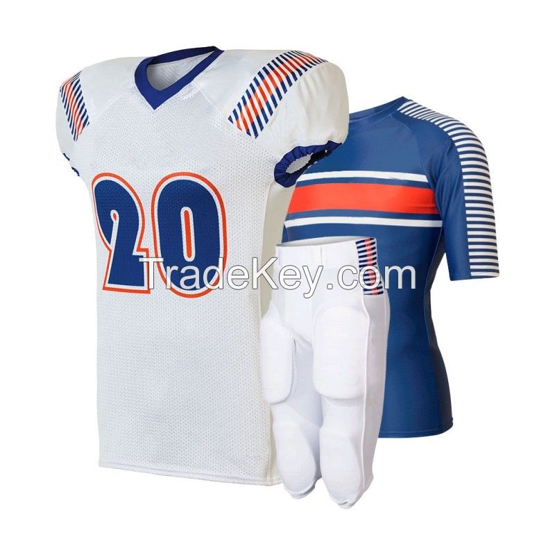 Sublimated Custom Design American Football Uniform