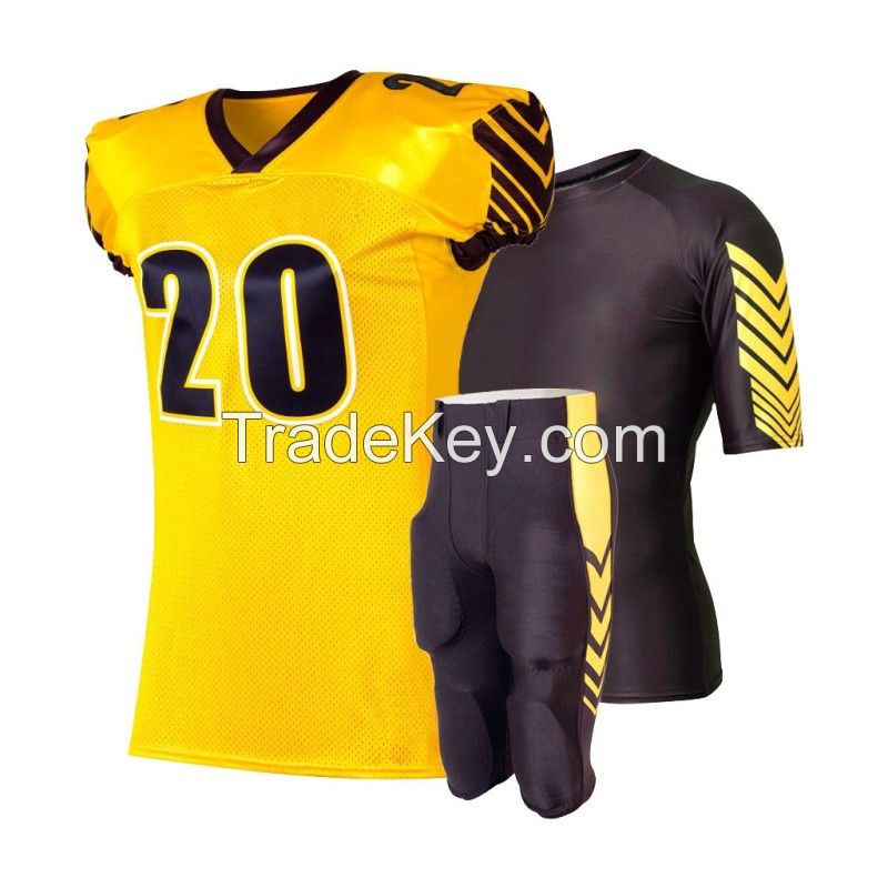 Sublimated Custom Design American Football Uniform