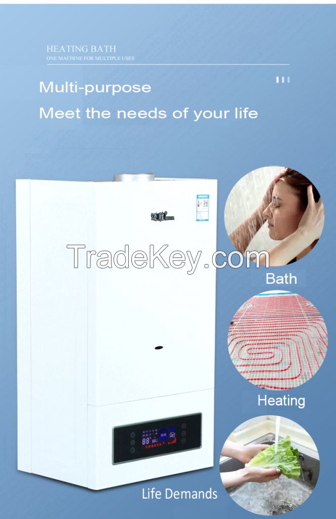 MS-11 20/24/28KW Hot Sale Domestic Wall-mounted Tankless Gas Water Heater Low Water Pressure Start Wall Hung Gas Boiler