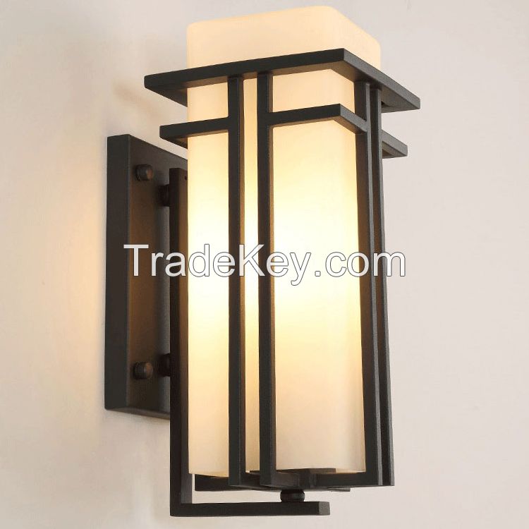 Hot sale 110V 220V Modern Outdoor Exterior Linear Strip Wall Lamp 3000K Warm White Garden Sconce LED Wall Light