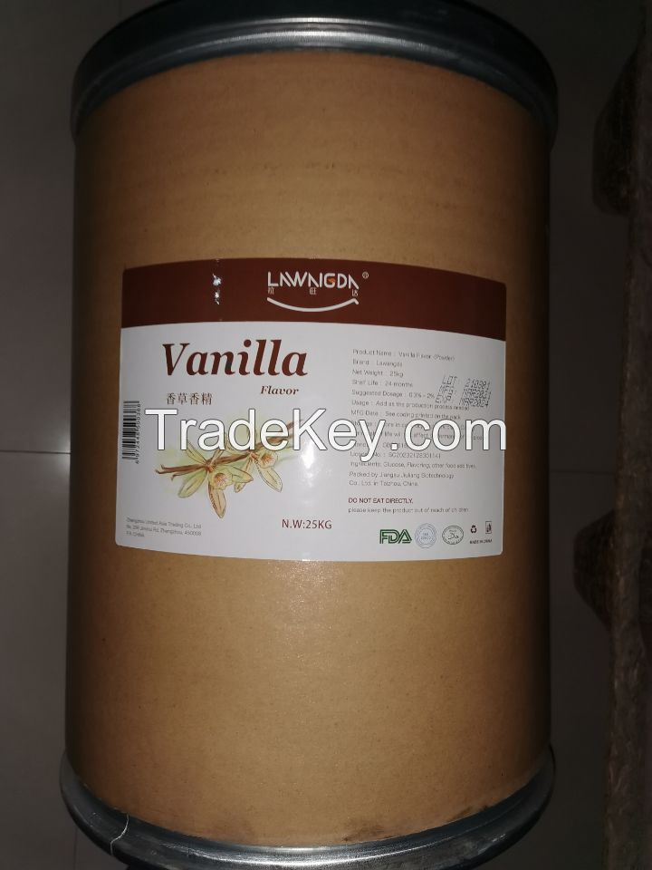 Vanilla Flavor Powder for bakery ice cream etc.